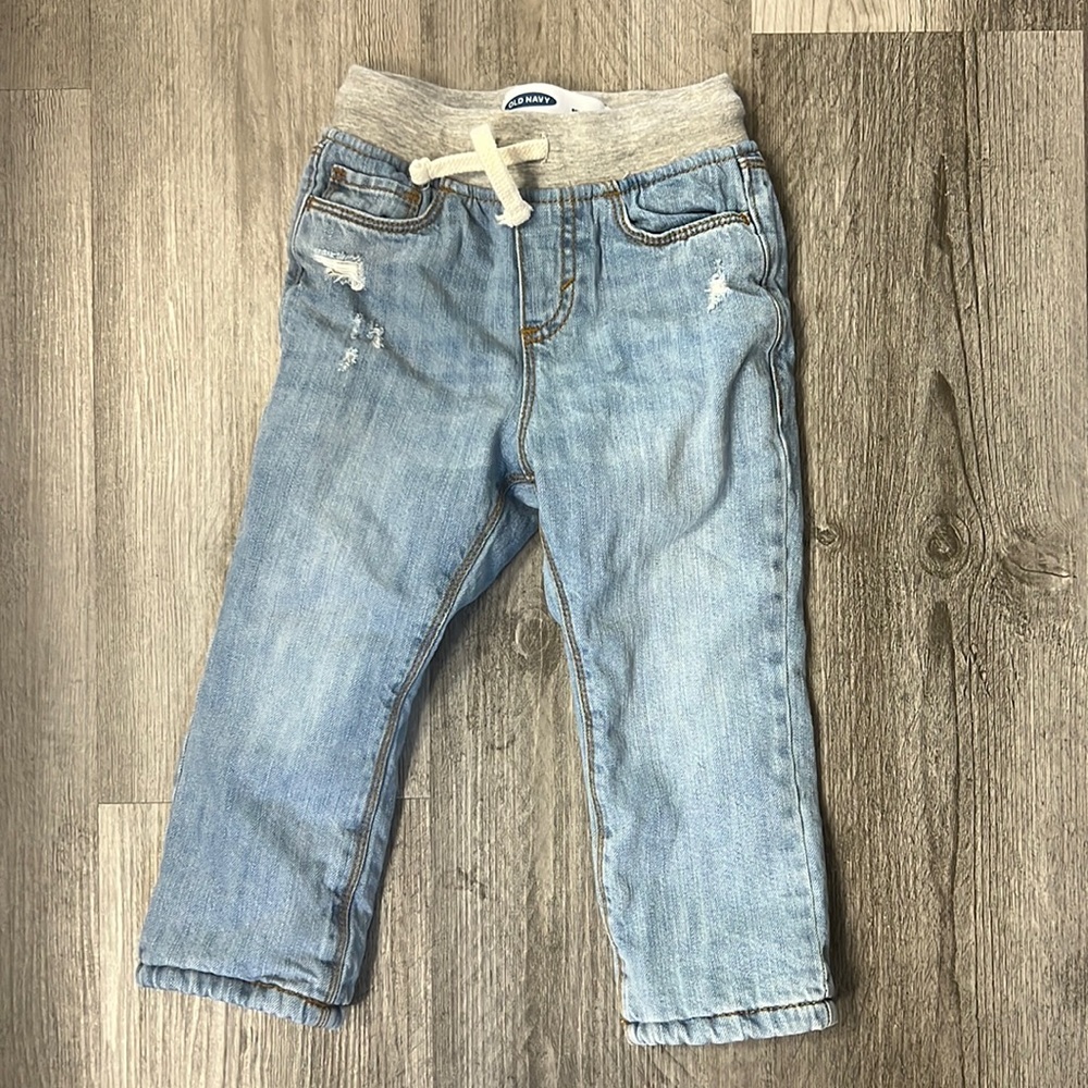 Boys fleece lined denim jeans